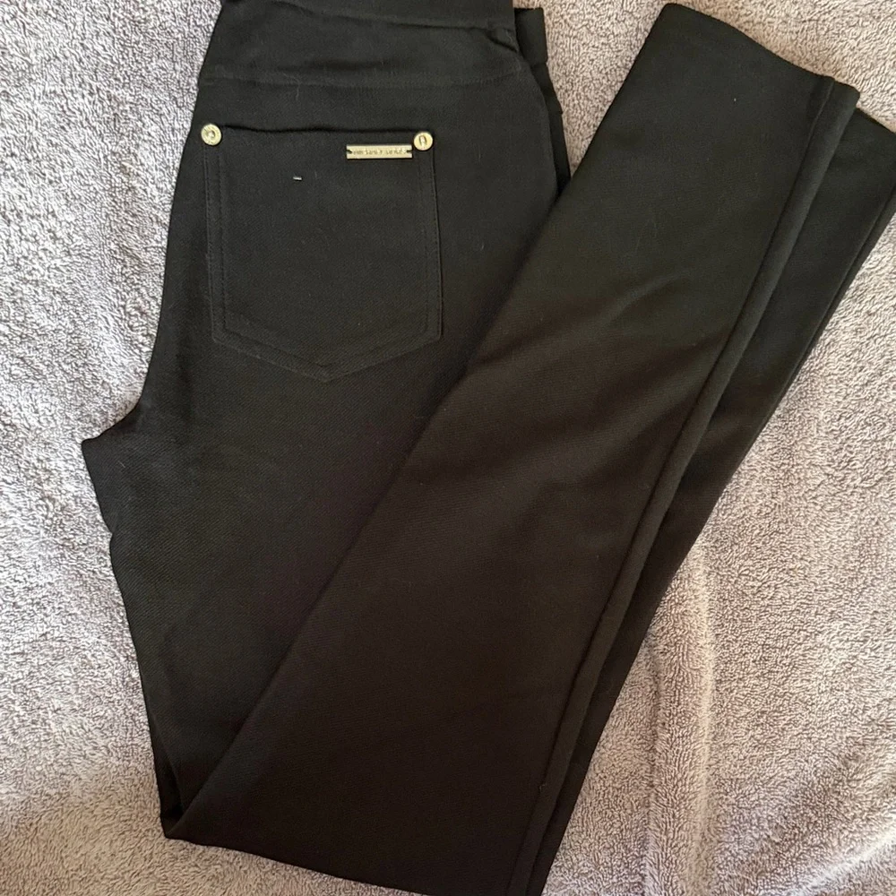 MICHAEL Michael Kors Black Slim Fit Pants - Picture 1 of 1